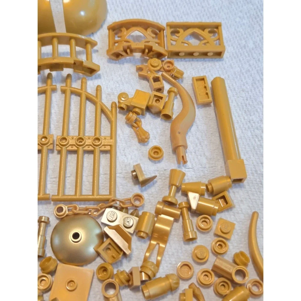LEGO Gold Parts Lot Building Genuine Parts Pieces